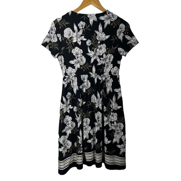 Soma Floral Mock Wrap Dress Size Small - Picture 2 of 9